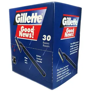 Gillette Good News Non-Strip Stainless Steel 2 Blades Shaving Razors For Men 30 Count