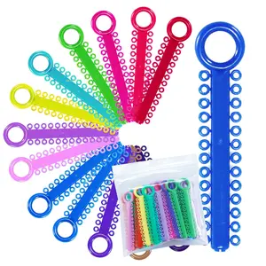 1040 Power Sticks Ligature Ties Orthodontic Ligature O-Ties, Elastic Ligature Bands, Elastic ties O-Rings Elastic Bands for Braces 26 ties on each stick (Mix Color)
