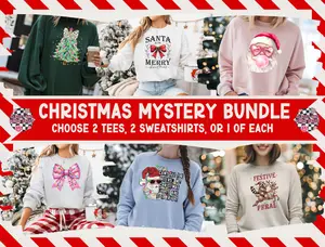 Christmas Mystery Shirt Bundle Pullover Graphic Womenswear Sweatshirts Comfort Tops