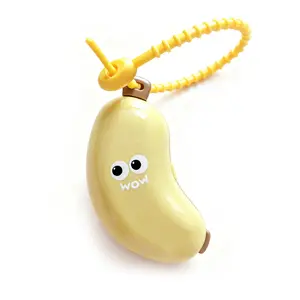 Banana Toothpaste Dispenser Set – Cute Travel Toothbrush Case with Mini Toothpaste Squeezer (Portable & Leakproof)