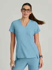 Sway 1-Pocket Banded V-Neck Top