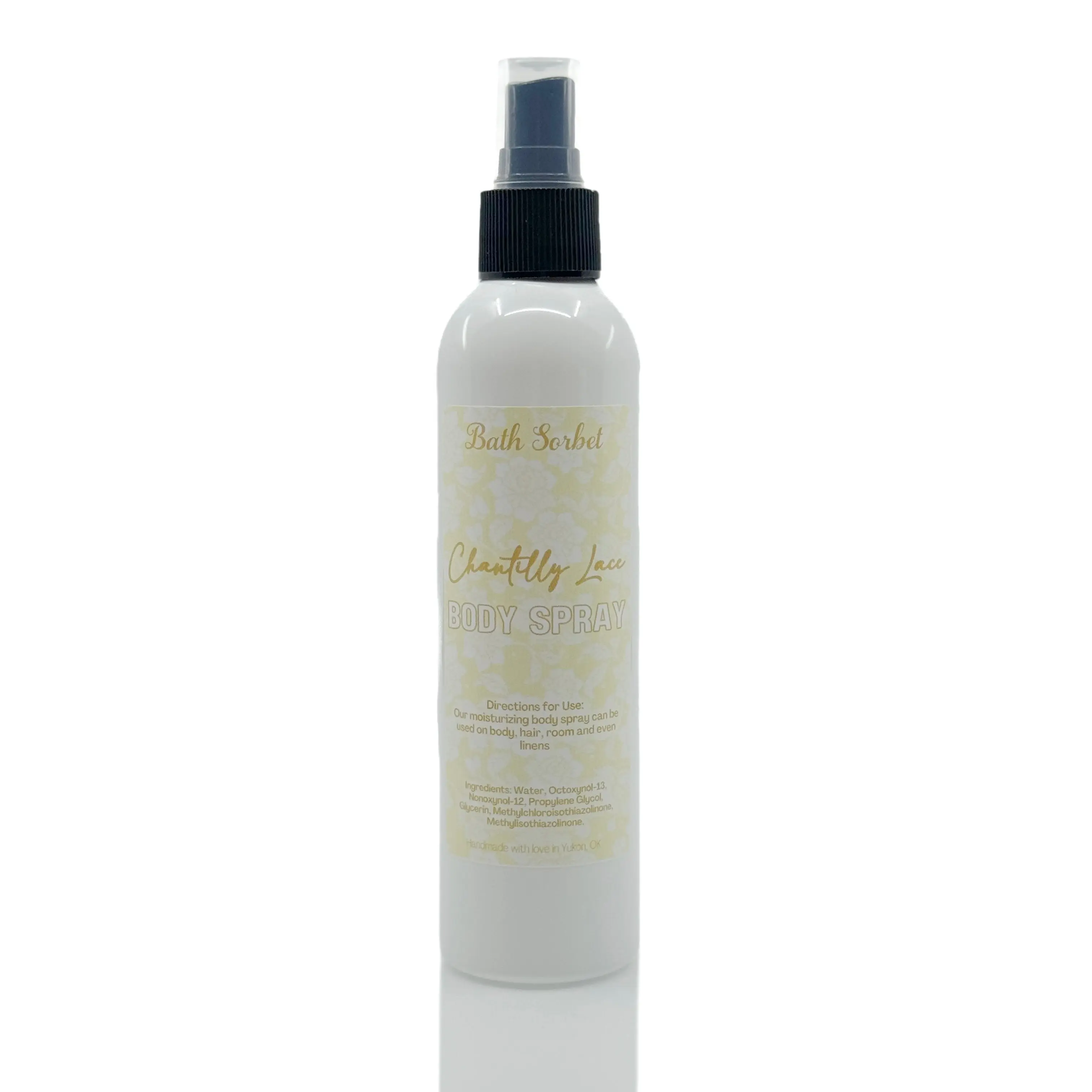 Chantilly Lace Body Spray with Soft Cashmere, Ozone, and White Amber | Delicate, Lace-like Luxury Aroma for Daily Unisex Wear and All Seasons, Spray On Skin, Bottle, Daily Use Cologne, Spray Bottle, Spray Unisex Fragrance