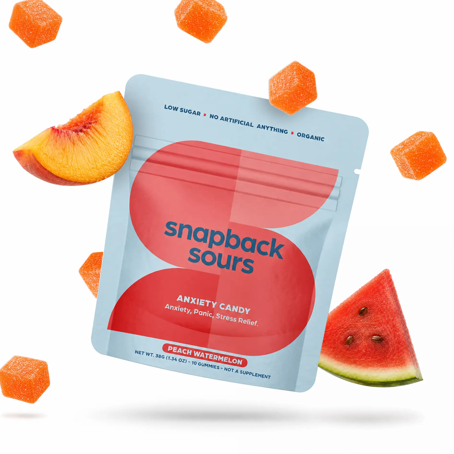 Anxiety Candy *New* Peach Watermelon