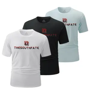 3-Pack Men’s Loose Letter Short-Sleeve Crew Neck T-Shirts, Comfortable Casual Summer Tops, Essential Everyday Wear