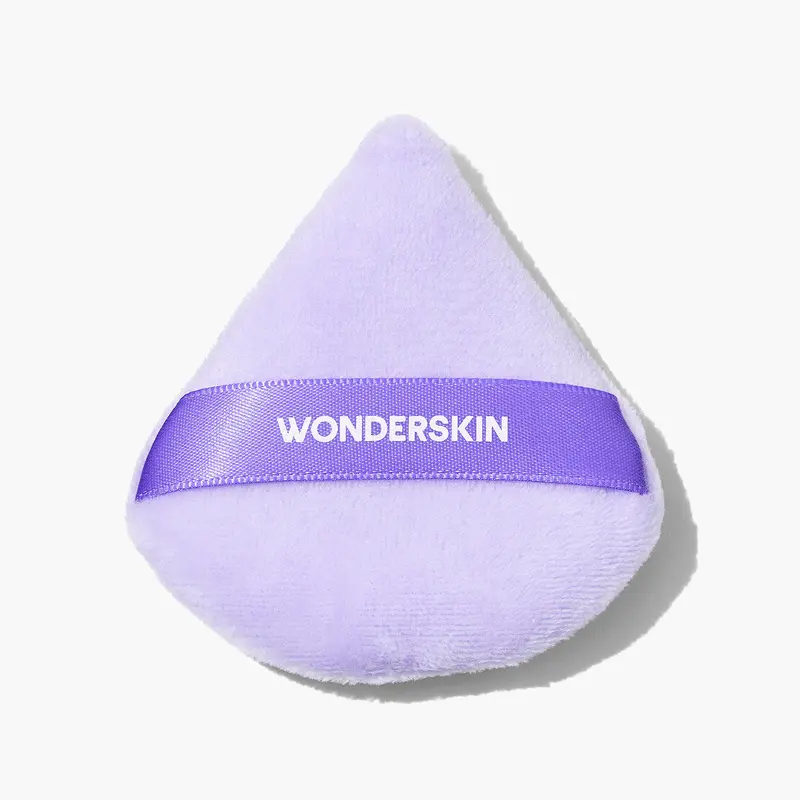 Wonderskin FYP Powder Puff – Soft Velour Makeup Puff for Smooth, Even Powder Application | Blurs Imperfections, Reduces Shine & Sets Makeup Flawlessly | Gentle for Sensitive Skin, Ergonomic Shape for Precision