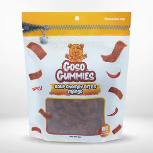 Goso Gummies Sour Chamoy Mango Bites - 4oz Bag - Tangy Sweet Snack