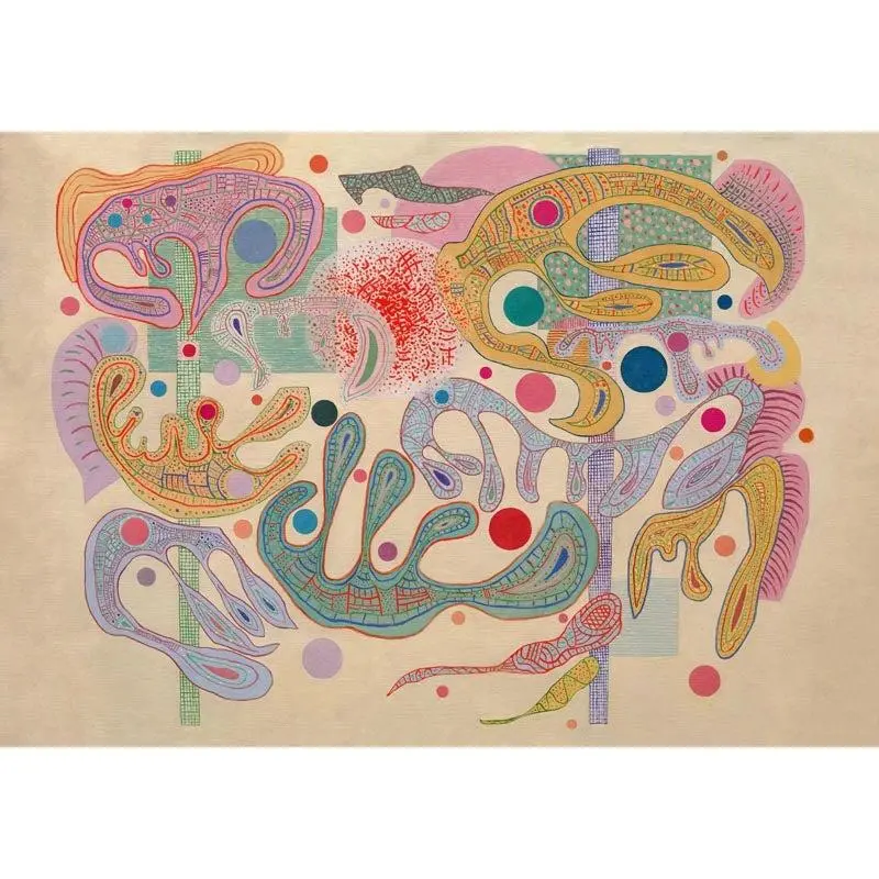 Capricious Forms by Wassily Kandinsky Poster