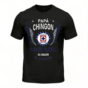 Papá Chingon Cruz Azul T-Shirt | Mexican Soccer Dad Gift Tee