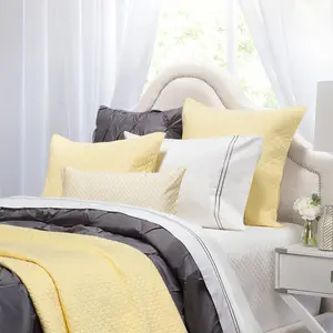 Yellow Cloud Quilt Sham Pair