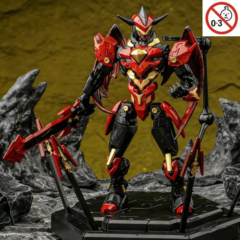 Action Figure Articulating Figures Craft Figurine Assembly Model Mech Warrior, Beautiful Model Mech, Suitable for Anime Fans, Game Enthusiasts, Collectors, Desktop Decoration, Holiday Gift, Christmas Gift, Articulated Figures