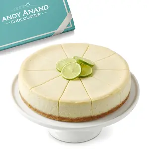 Andy Anand Sugar-Free Key Lime Cheesecake, 9-Inch, 2 lb – No Sugar Added, Diabetic-Friendly, Real California Cream Cheese, Holiday Gift Box