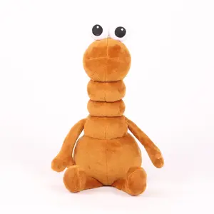 Meme Worm Plush Toy, Cute Marcus the wormCartoon Character Doll, Soft Stuffed Animal