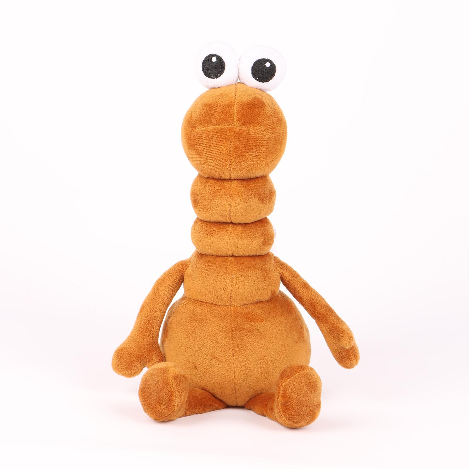 Meme Worm Plush Toy, Cute Marcus the wormCartoon Character Doll, Soft Stuffed Animal