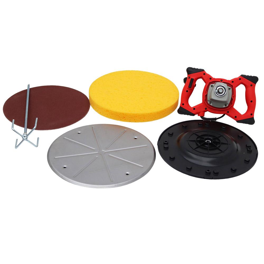 Yokoma Electric Mortar Trowel, 220V Concrete Cement Wall Smoothing & Polishing Power Tool