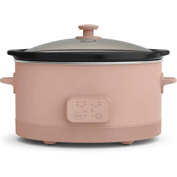 bella SAVOR 6qt Programmable Non-Toxic, Slow Cooker, Blossom