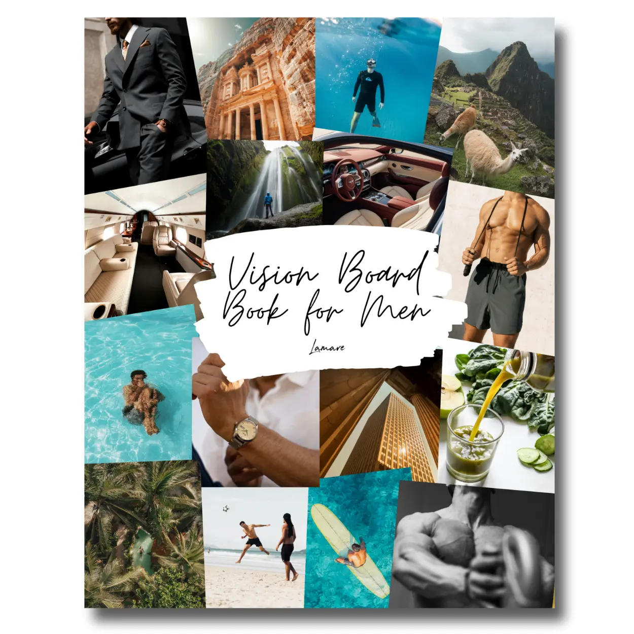 Lamare Vision Board Book & Craft Kit – Dream Board for Men Lamare Vision Board Book & Craft Kit – Dream Board for Men