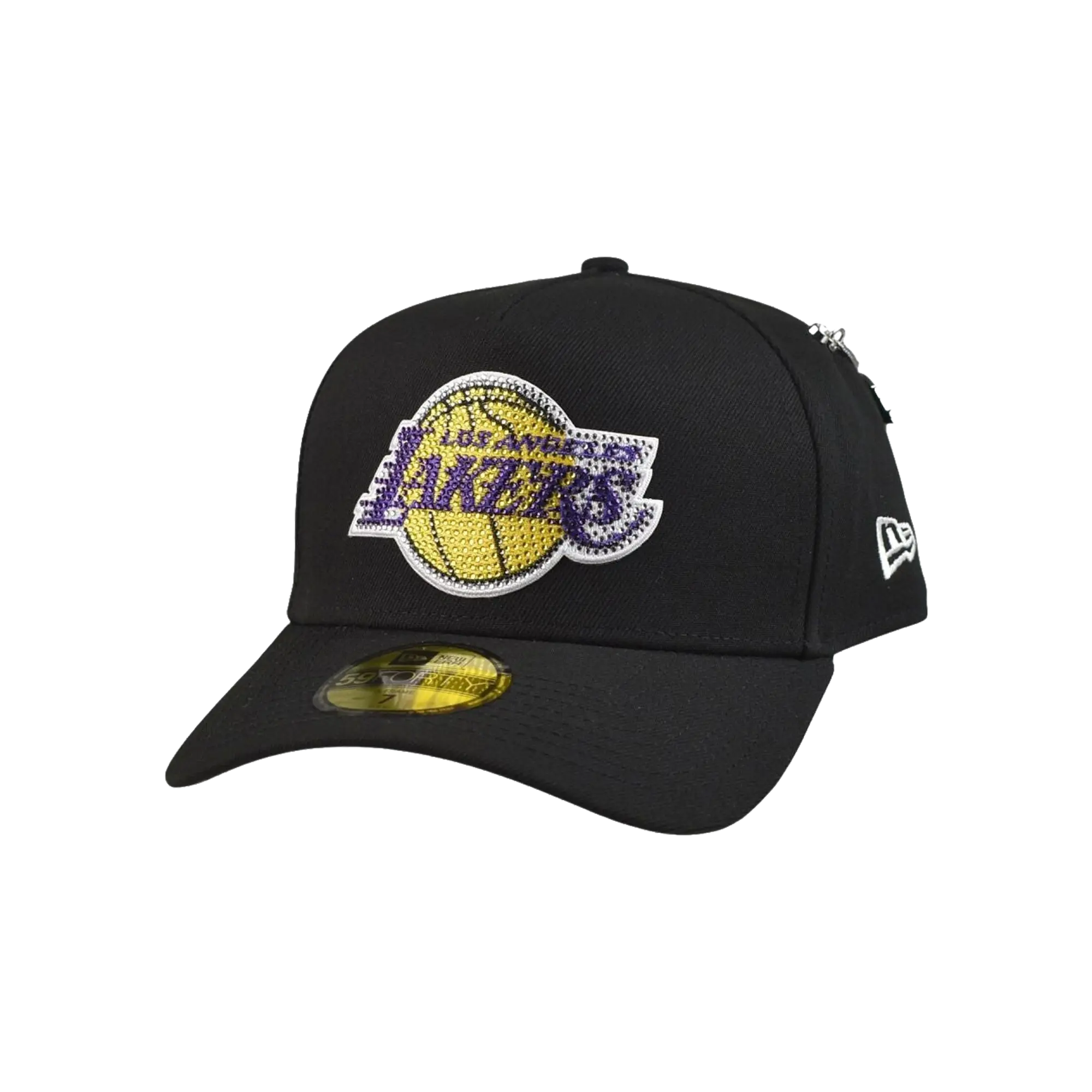 59FORTY NBA26 Draft Los Angeles Lakers Rhinestones Fitted Hat "Black" 60861381
