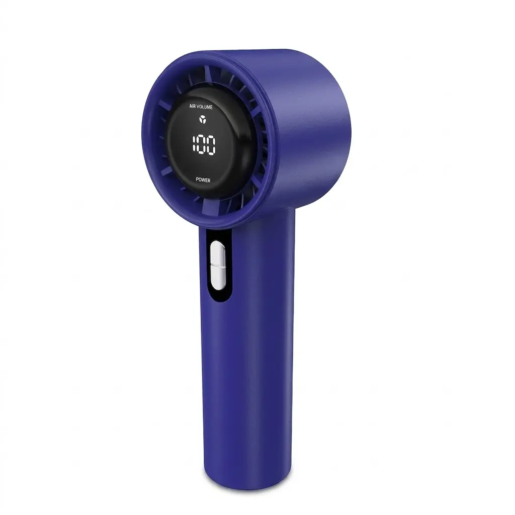 GMOX Handheld Fan Pro - Next-Gen Airflow: Up to 40h Runtime, Electroplated Body - Luxury Shine, 1-100 Speed Scroll Wheel, 5000mAh-Portable Fan for Travel, Gifts for Women Men