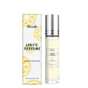 ROXELIS Under Lemon Tree Lady Perfume | Lemon Cedar Pheromone Rollerball Perfume, Gentle for Sensitive Skin, Fresh & Long-Lasting