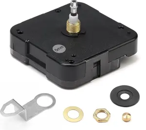 Quartz Clock 12888 Movement Replacement Set,  Operated Axis Shaft High Torque Parts Suitable for Wall Clock Without Second Hand  Repair Parts and DIY (Thread Length 5mm)
