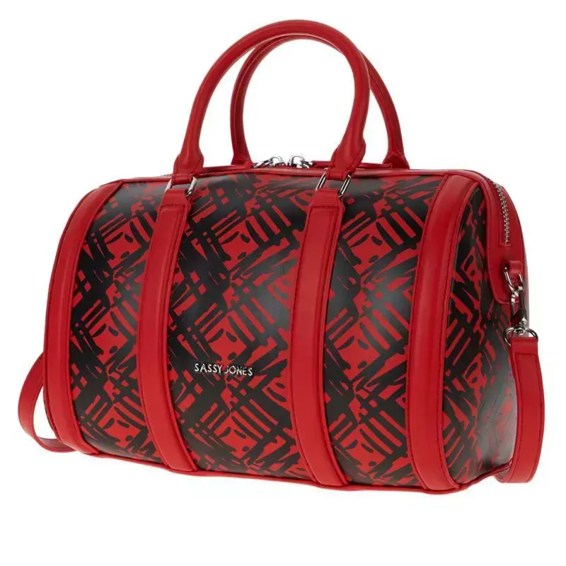 Sassy Jones: Gianna Graffiti Tote Red