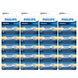Philips 23A 12 Volt Battery A23 Alkaline Battery, Long Lasting 23A 12V Batteries for Key Fobs Doorbells and Remote Control, 20 Count