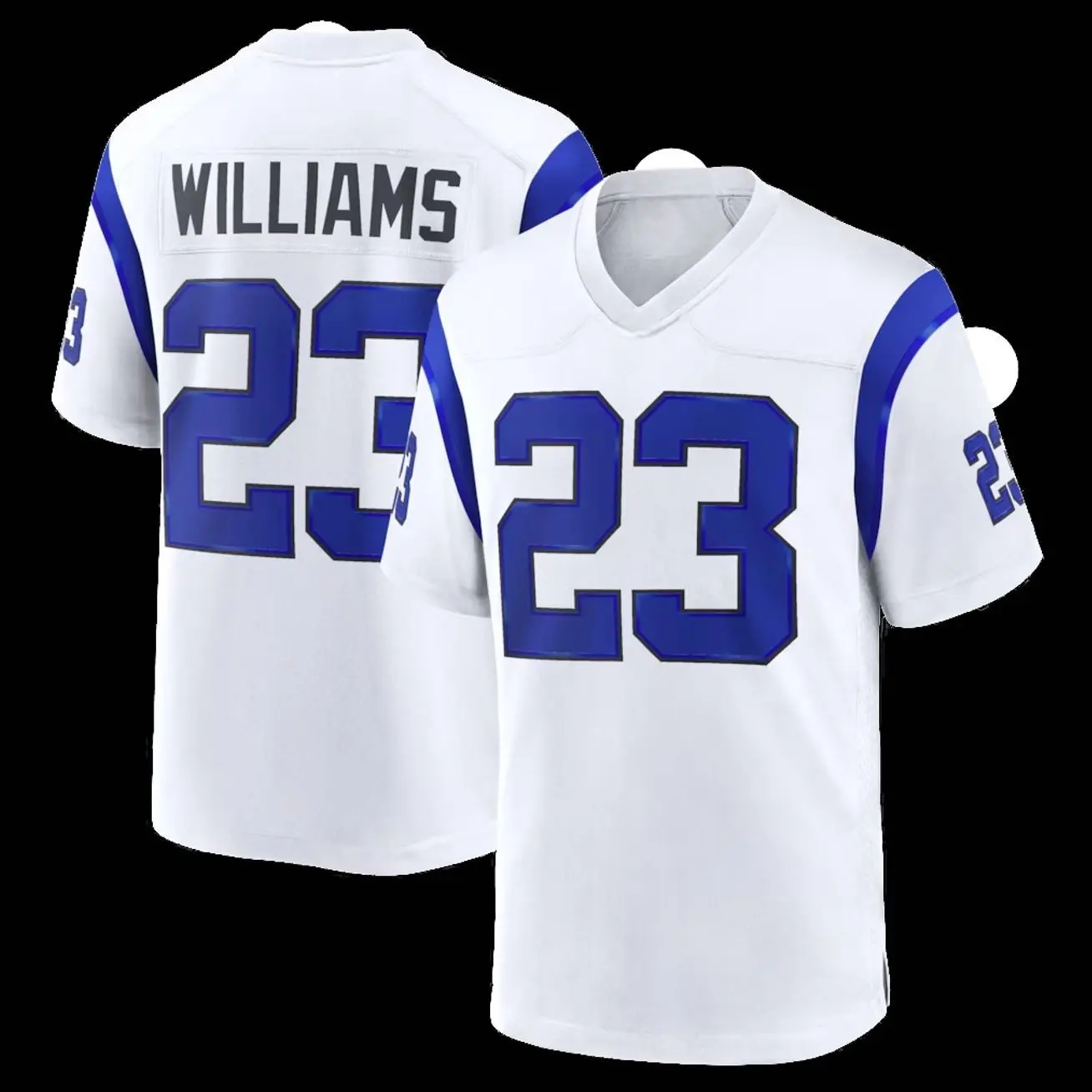 Unisex Football inspired by Williams 23 Los Angeles Fearsome White Game Jersey