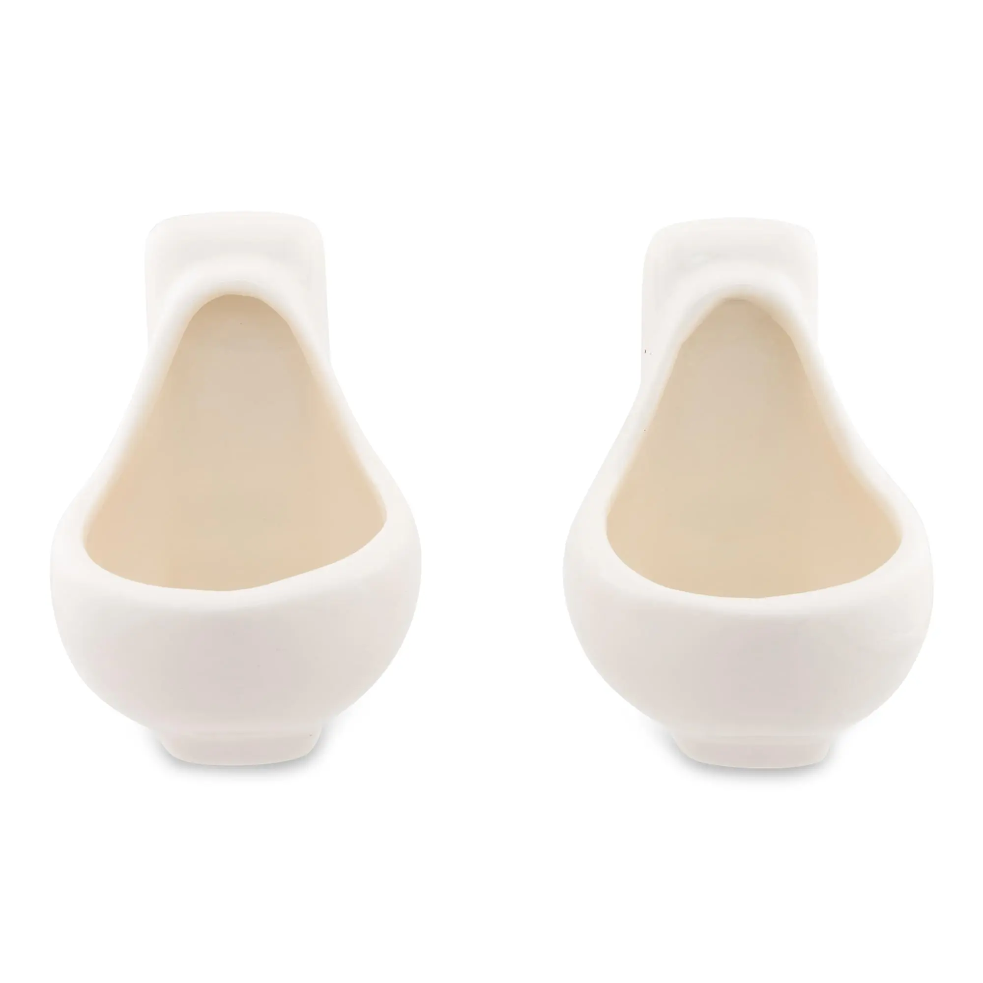 Urinal 1-Ounce Sculpted Ceramic Shot Glasses | Set of 2