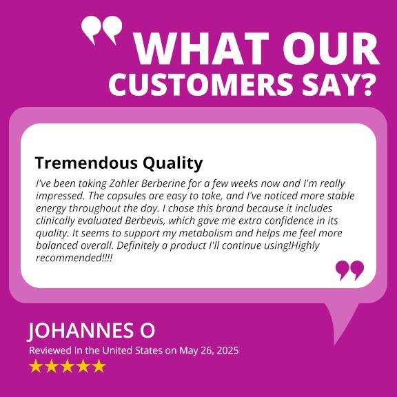 Zahler Berberine with Clinically Studied Berbevis Natural Wellness Formula 60 Vegan Capsules for Men & Women High Potency Glucose Support Supplement