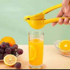 Metal Lemon Squeezer Hend Held Juicer Double Bowl Lemon Lime Squeezer Manual Orange