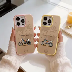 Motorcycle Racing KTM Phone Case Custom 2-in-1 Phone Case with Card Slot, Anti-Drop No Fingerprint HD Personalized Print Protective Cover for Smart Phone