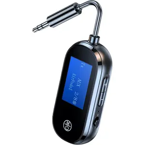 Airplane bluetooth adapter for headphones wireless 53 transmitter receiver aux adapter bluetooth transmitter for tvpcflightgym wireless music audio receiver for speakerhome stereocar