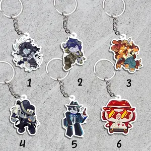 Forsaken keychain Video Game Gift, Roblox Acrylic keychain, chance. Guesti337, shedletsky  Gamer Gift