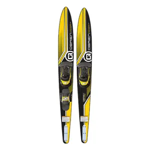 O'Brien Watersports Adult 68 inches Performer Combo Water skis, Yellow and Black