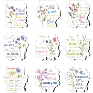 Verse  Bookmark - 9 count Christian Inspirational Quotes Bookmarks for Book Lovers Scripture Religious Motivational Book Marker Prayer  Page Clips for Women Men Reading