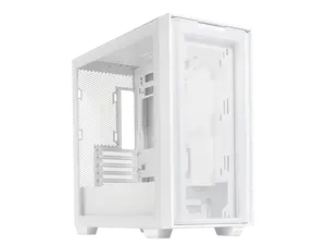 ASUS A21/WHT// Micro ATX Computer Case Steel / Plastic / Tempered Glass-White