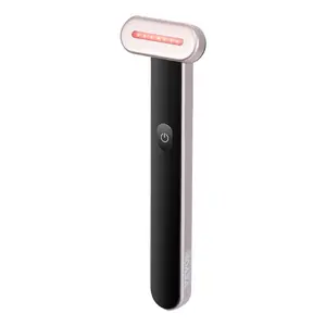 VEVOR Red Light Therapy Wand for Face and Neck, 3-in-1 LED Facial Wand Red Light Therapy Device with Heating Therapy Vibrating Facial Massage, Portable LED Beauty Wand