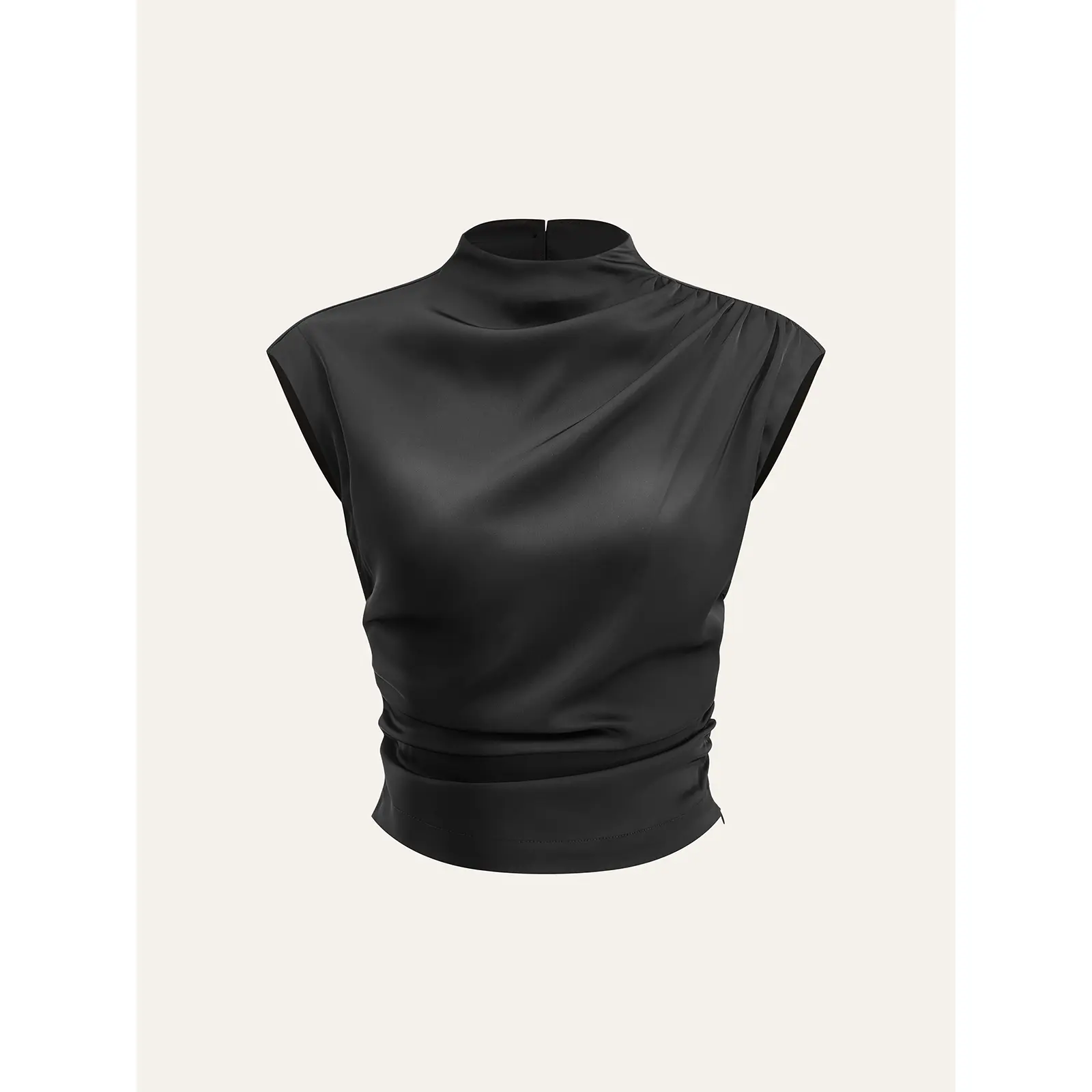 high neck top styling - TikTok Shop