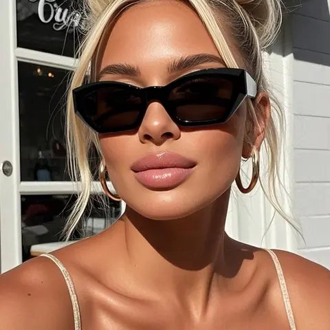 Korean Fashion Cat Eye Sunglasses, Stylish Shades, UV Protection, Elegant Style, Travel, Sports, Driving, Beach, Music Festivals, Summer Accessories