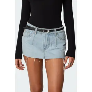 Abstract Buckle Faux Leather Belt Abstract Buckle Faux Leather Belt