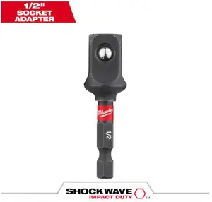 Milwaukee 48-32-5034 SHOCKWAVE™ 1/4 in. Hex to 1/2 in. Square Socket Adapter