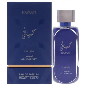 Lattafa Hayaati Al Maleky for Men Eau de Parfum Spray, 3.4 Ounce