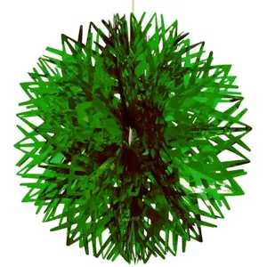 16In. Green Foil Ball Decoration