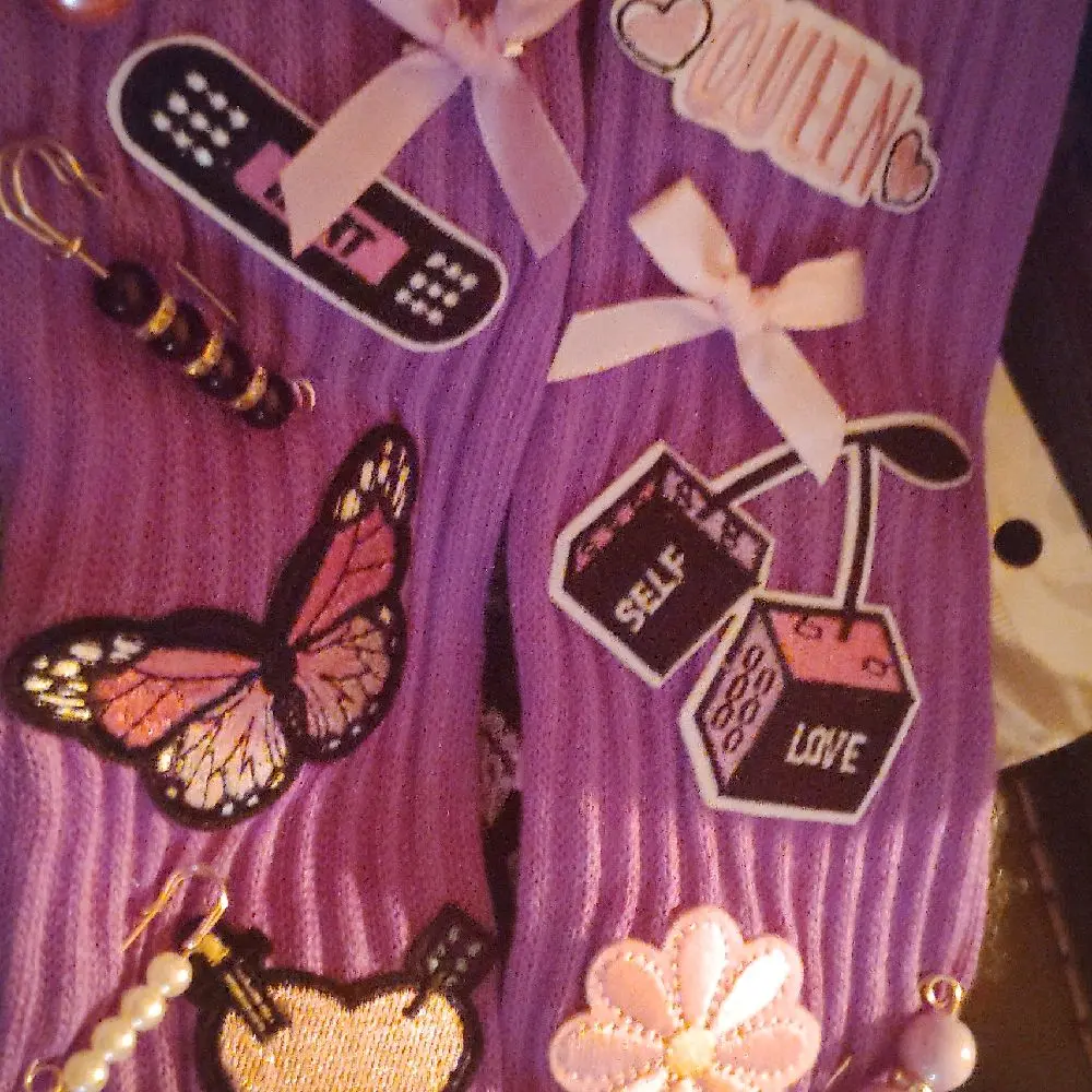 Purple KneeHigh Junk Socks