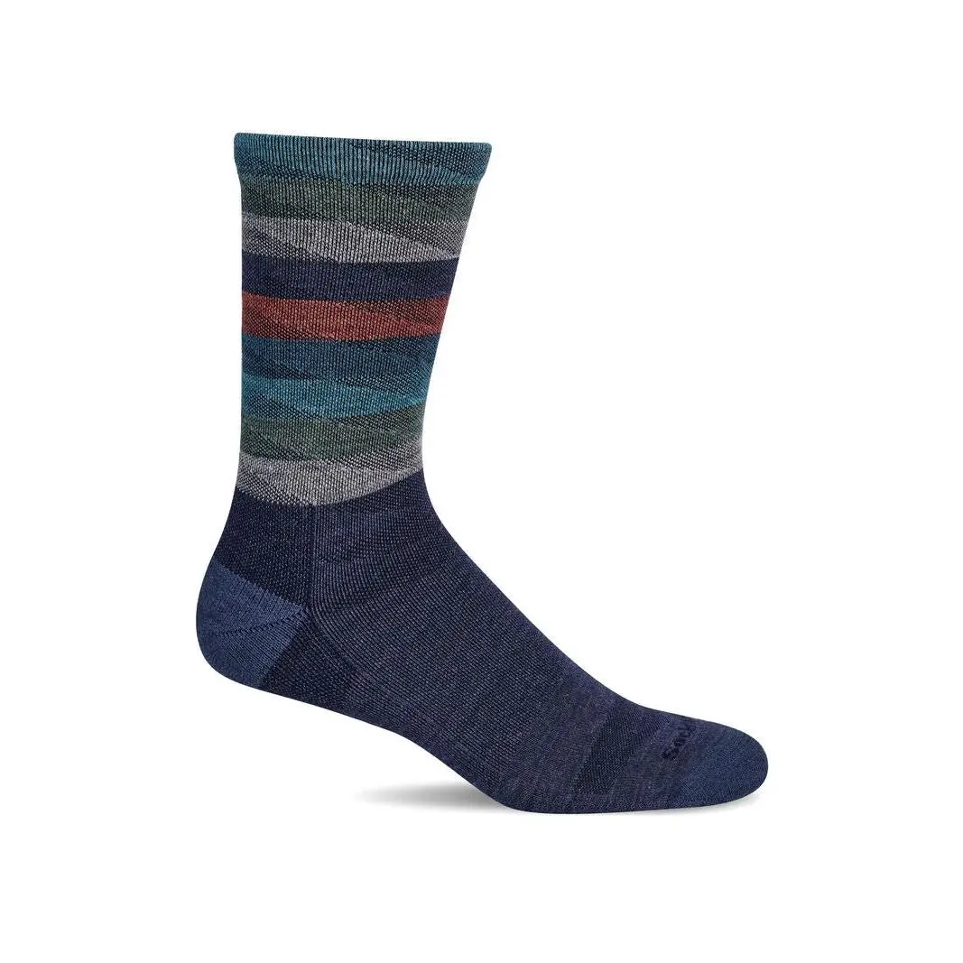Sockwell Men’s Peaks | Moderate Graduated Compression Socks - Denim