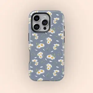 Daisy Aesthetic Premium Film 2 in 1 Phone Case - Durable, Shock Absorbing and Stylish Protection,phone Case Suitable for Iphone 11/12/13/14/15/16/17 Pro Promax Plus Air and Samsung S22/S23/S24/S25 Plus Ultra Fe, Perfect Birthday Gift for Friends.