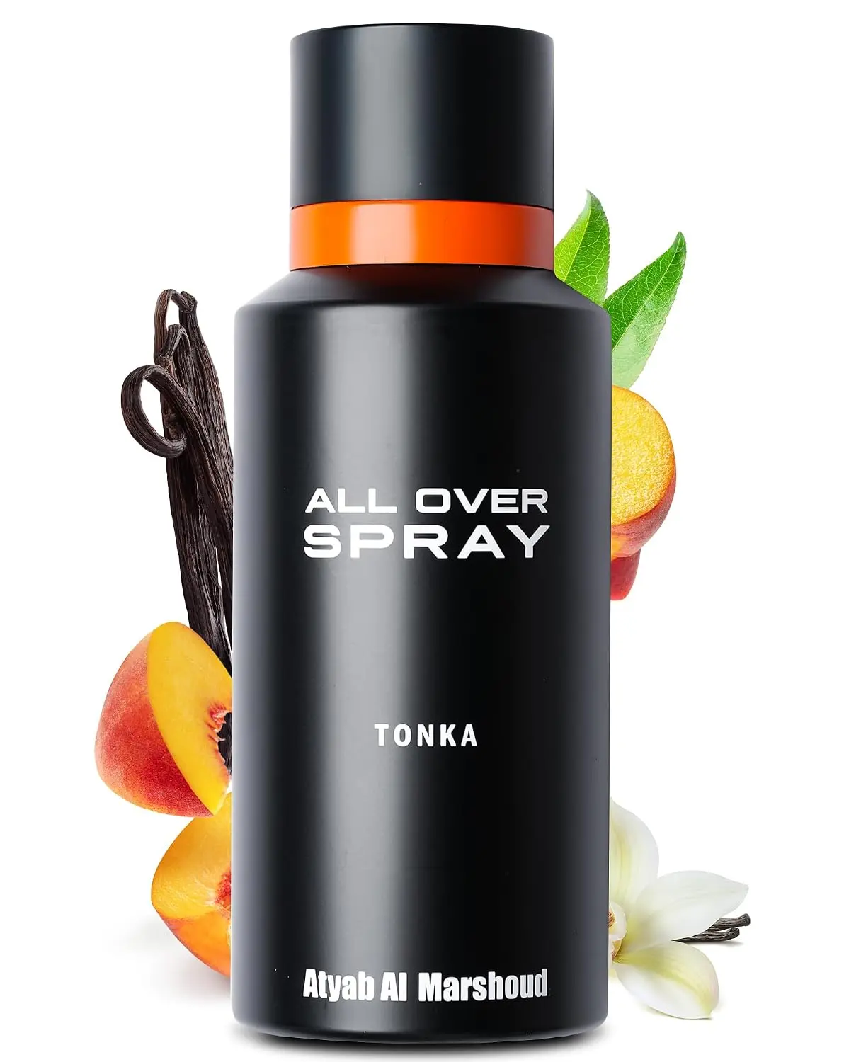 Atyab Al Marshoud All Over Spray Tonka | Peach & Vanilla Scent, Cardamom & Tonka Notes, Long-Lasting, Moisturizing