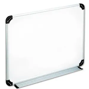 212 MAIN Universal Dry Erase Writing Board, 24x18 in Melamine Surface, Contoured Black-Gray Aluminum-Plastic Frame, Full-Length Marker Tray, Mountable Vertically/Horizontally, for Home & Coaches' Sports Gear