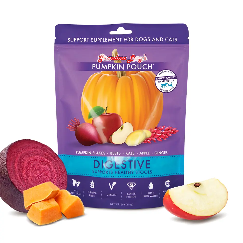Grandma Lucy's Pumpkin Dog Supplement for Digestive Health | Sensitive Stomach Support | 6oz