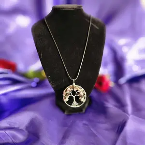 Smoky Quartz Tree of Life Pendant Necklace – Wire Wrapped Grounding Crystal Jewelry, Protection & Earth Energy Talisman